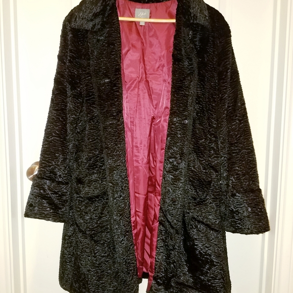 J. Jill Jackets & Coats Jjill Faux Persian Lamb Swing Coat Poshmark